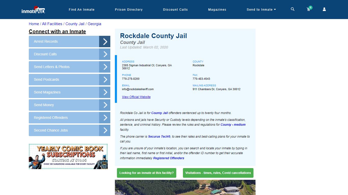 Rockdale County Jail - Inmate Locator - Conyers, GA